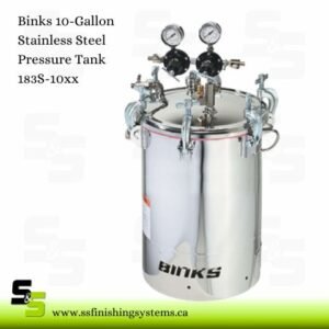 183S-10XX Binks 10-Gallon Stainless Steel Pressure Tank