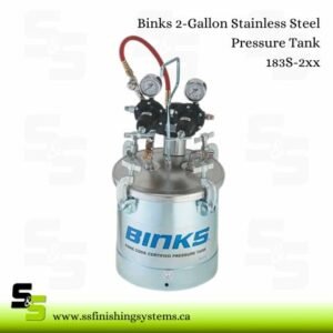 183S-2XX Binks 2-Gallon Stainless Steel Pressure Tank