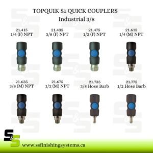 21.XXX TOPQUIK S1 QUICK COUPLERS Industial 3/8