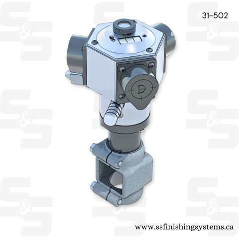 Binks 1/4 hp Air motor assembly to replace 15:1 geared drive