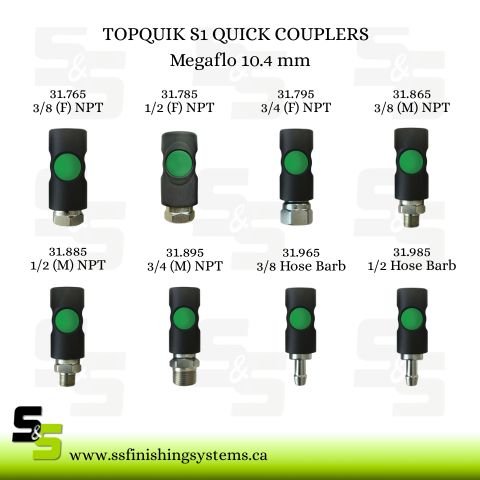 31.XXXMegaflo TOPQUIK S1 QUICK COUPLERS MEGAFLO