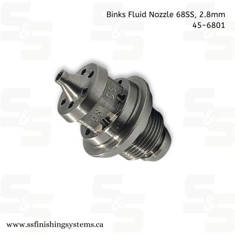 45-6801 68SS Binks Fluid Nozzle