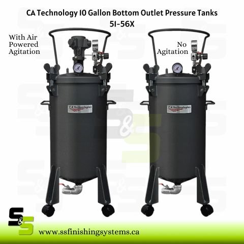 C.A. Technologies 10-Gallon Bottom Outlet Presure Tanks