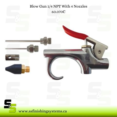 60.070C MAXJET Blow Gun Kit with 4 Nozzle