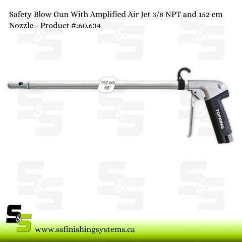 Magnum Extra Thrust Long Safety Blow Guns with Venturi Nozzle