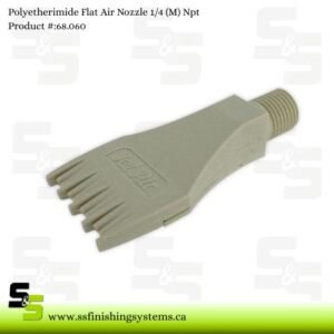 Polyetherimide Flat Air Nozzle 1/4 (M) Npt