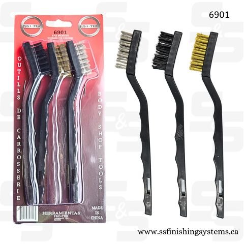 PRO-TEK 3 pieces easy grip brush set