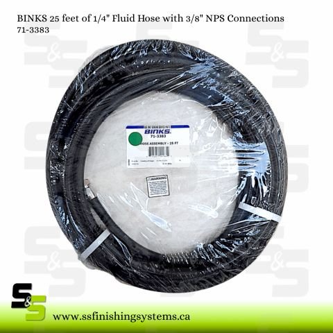 71-3383 BINKS: HOSE ASSEMBLY, 25 FT