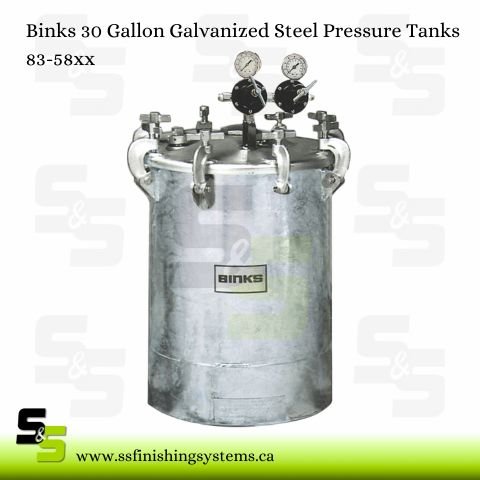 83-58XX Binks 30-Gallon Pressure Tanks