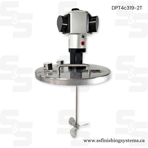 DPT4c319-2T Binks 1/4 Hp Air Motor & Tachometer 5 Gallon Pail Mount,