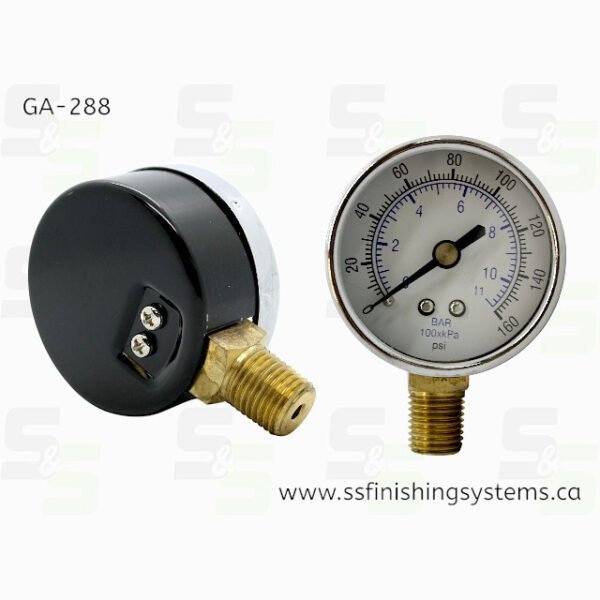 Devilbiss Gauge 0-160 BTM 1/4 NPT-M