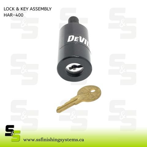 DeVilbiss Lock & Key Assembly HAR-400