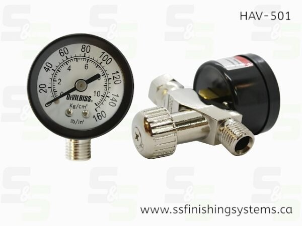 Air Adjusting Valve with Gauge