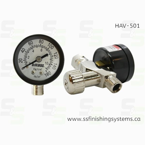 HAV-501 Air Adjusting Valve with Gauge