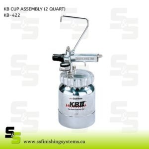 KB-422 DeVilbiss 2-Quart KB Aluminum Paint Cup KB-422