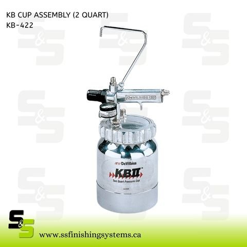 DeVilbiss 2-Quart KB Aluminum Paint Cup KB-422