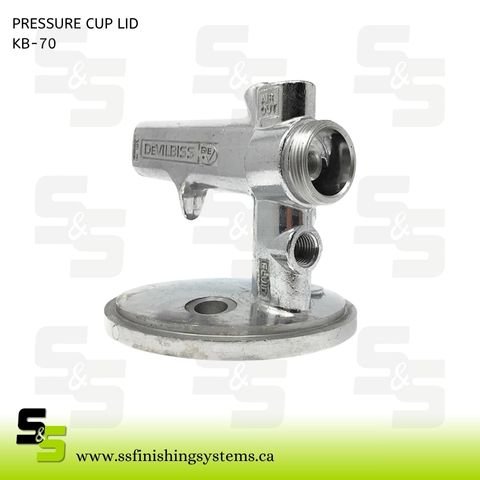 DeVilbiss Pressure Feed Cup Lid KB-70