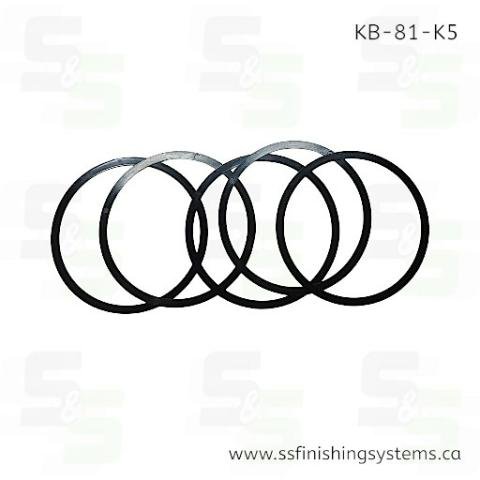 KB-81-K5 DeVilbiss Cup Lid Gasket Kit (Pack of 5)
