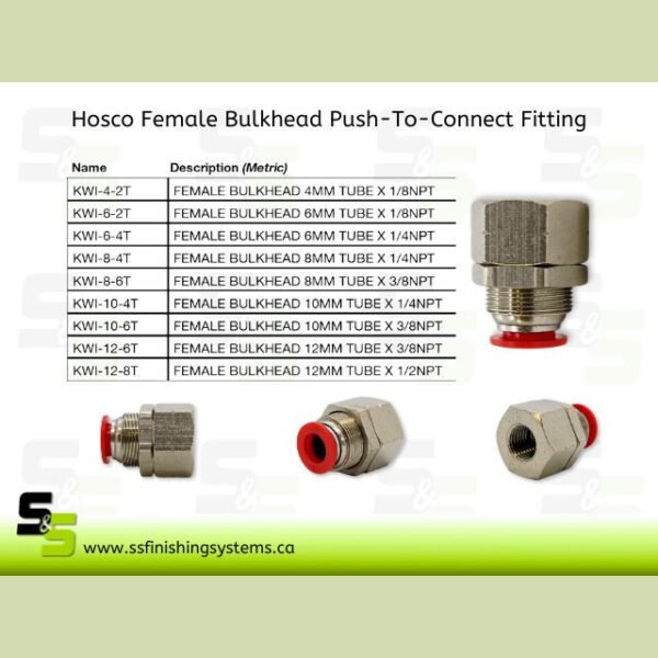 Hosco Female Bulkhead KWI