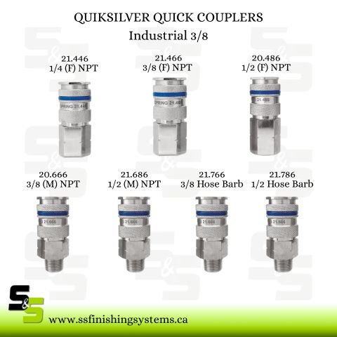 QUIKSILVER QUICK COUPLERS Industrial 3/8
